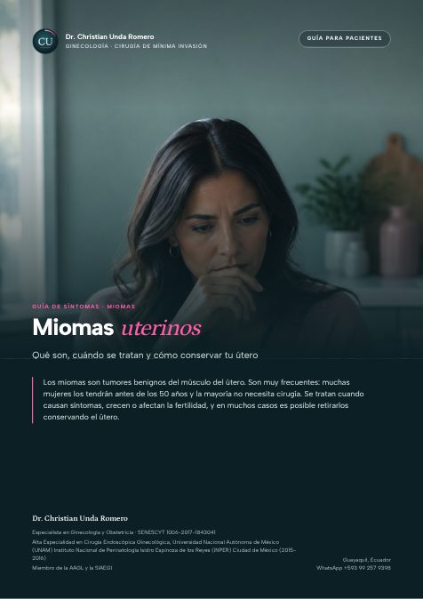 Portada de la guía Miomas uterinos